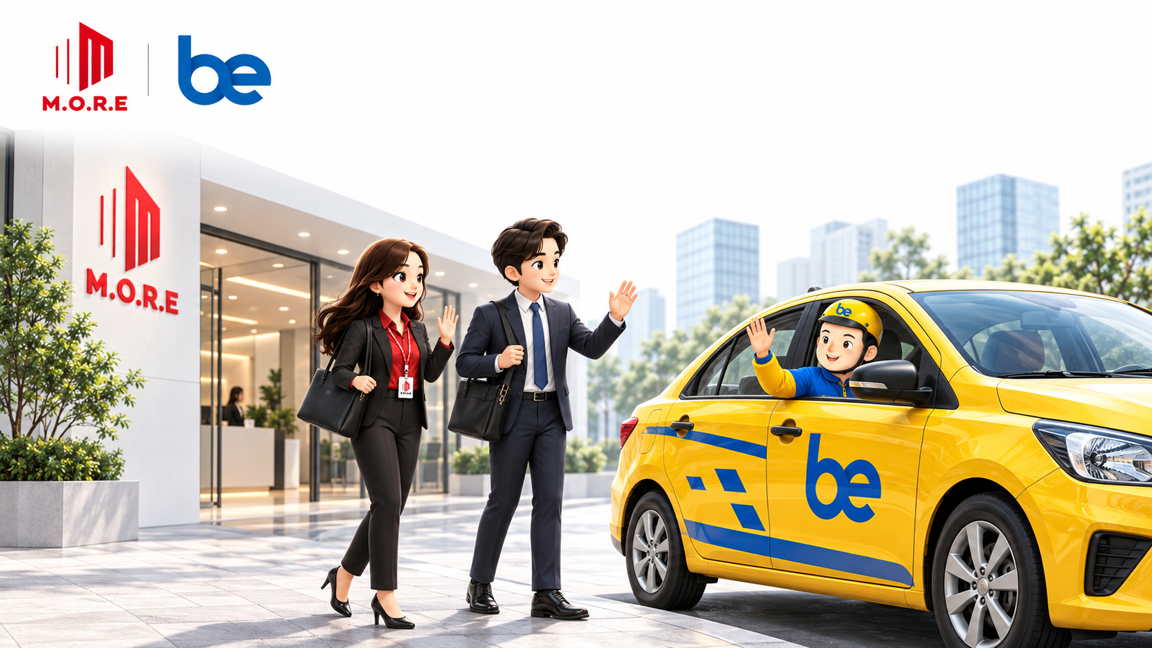 M.O.R.E và be kết nối tiện ích di chuyển cho khách hàng và đối tác tại tòa nhà